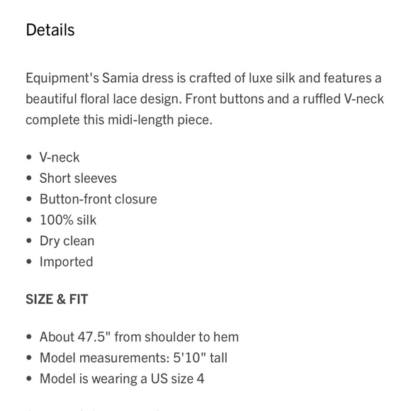 Equipment Samia silk floral ruffled button down midi long dress NWT size 6 - Picture 4 of 17